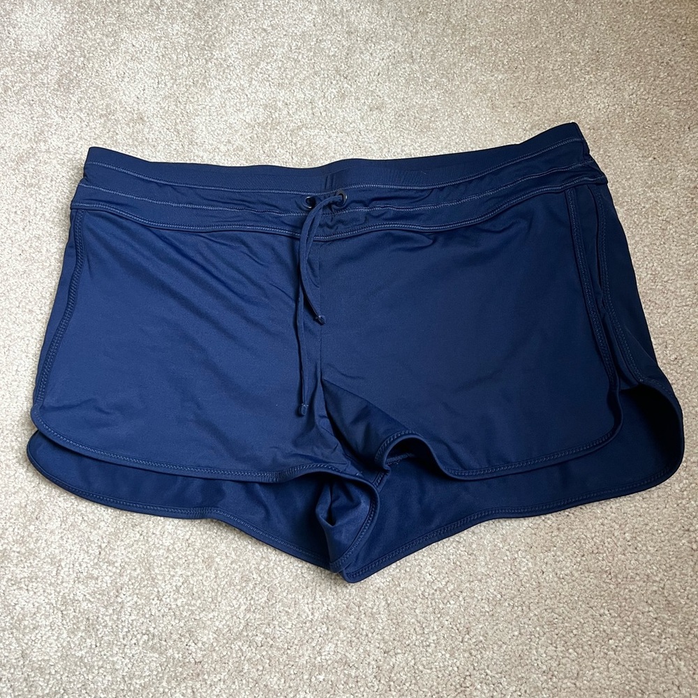 SOLD!! ATHLETA  Women’s Kata Swim Short Navy-blue  Size M